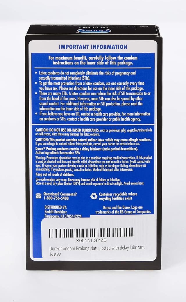 Thumbnail 1 de Durex Prolong Condoms 12 Count — Ultra Fine 🍆