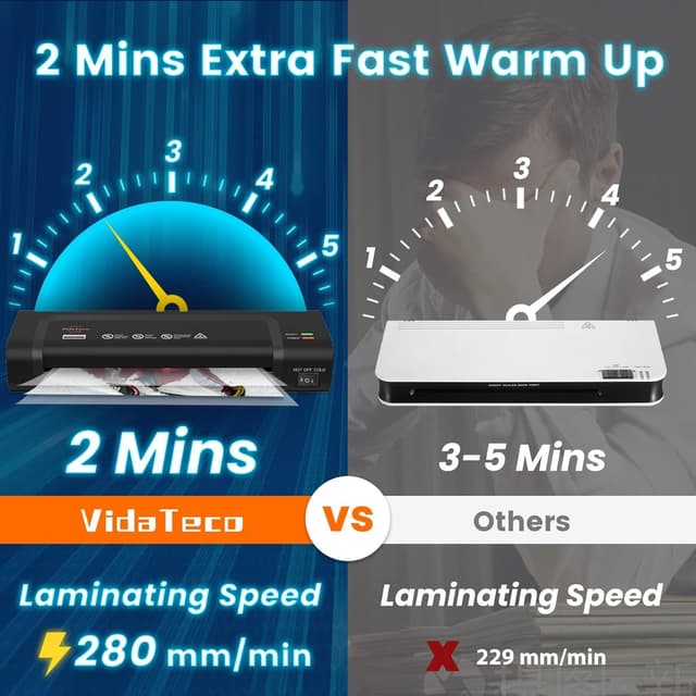 Detalle 2 de Portable A4 Thermal Laminator 30 pouches