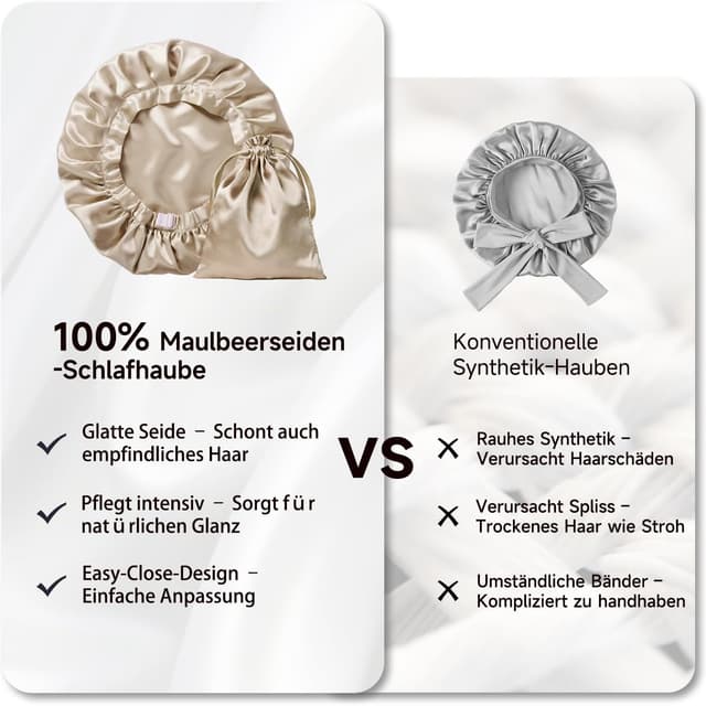 Thumbnail 3 de Kaome 22 Momme 100% Maulbeerseide Schlafmütze