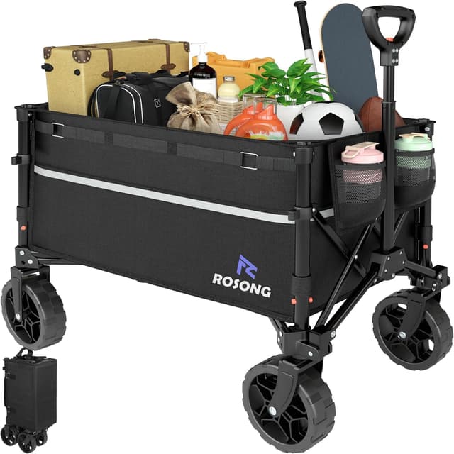 Detalle de ROSONG Collapsible Wagon 120L đź›’