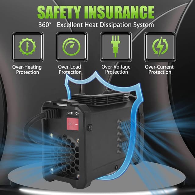 Thumbnail 5 de Hpoouo 200Amp Stick Welder 110V with 20 rods