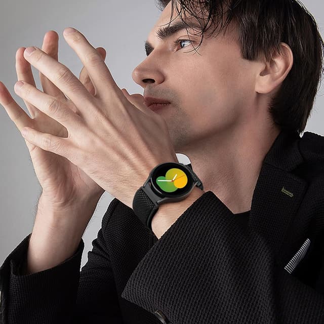 Detalle de Yunshare Elastic Watch Straps for Samsung Galaxy Watch 7/6/5/4/FE (Stretch Nylon Solo Loop, 40–47mm)