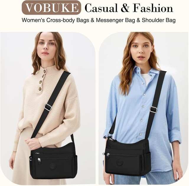 Thumbnail 4 de VOBUKE Umhängetasche Damen Mittelgroß 25x20x10 cm