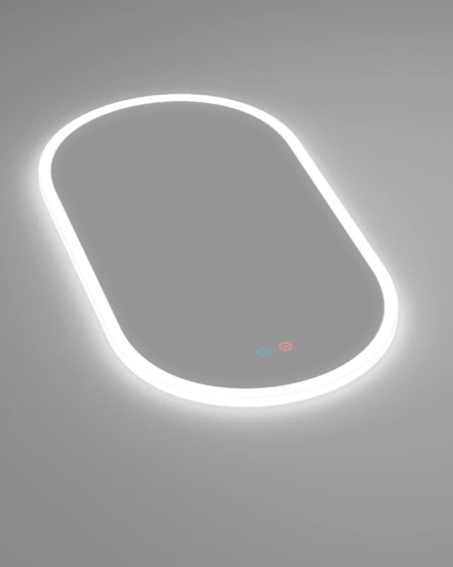 Detalle de Ledimex Espejo de baño elíptico traslúcido 🪞