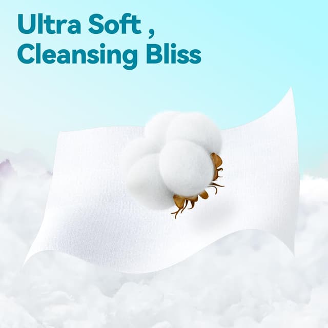 Detalle de Winner Disposable Face Towel (100% Cotton) — Unscented Facial Wash Cloths, Super Soft & Thick, 480 Count