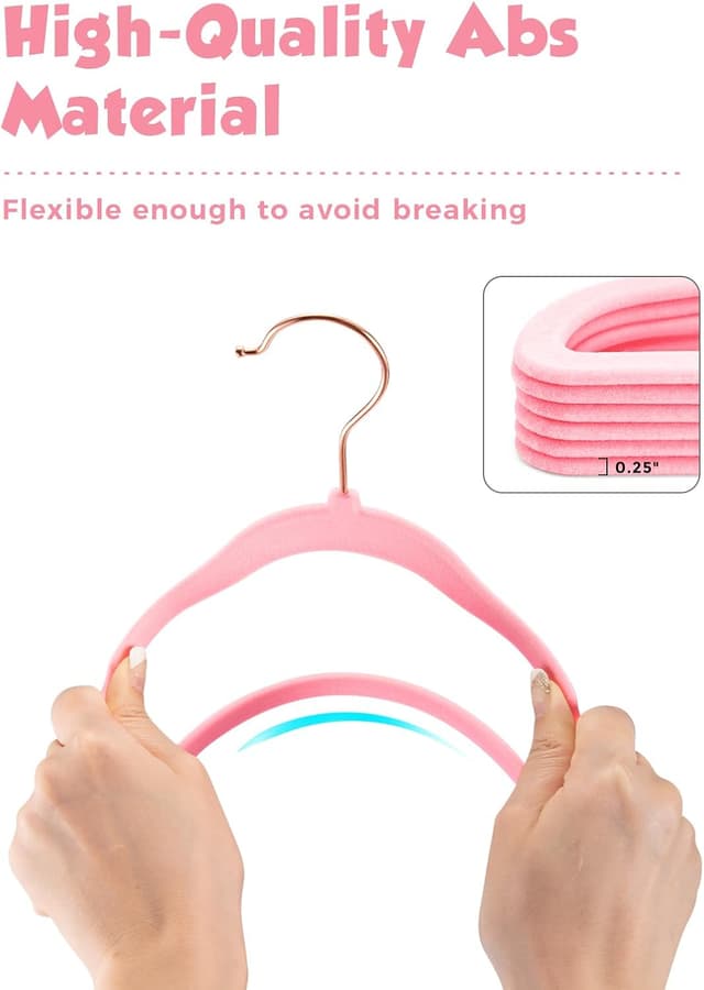 Thumbnail 6 de Smartor Kids Velvet Hangers 14 in, 50-pack