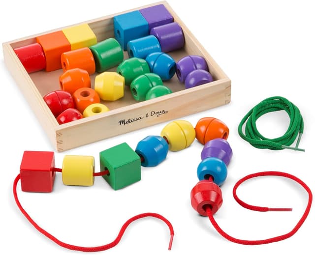 Imagen de Melissa & Doug Primary Lacing Beads 30 en OfertitasTOP