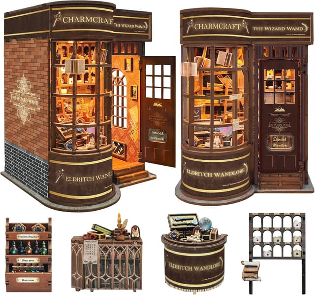 Detalle de STRUCWOOD SQ-51 book nook kit with LED light