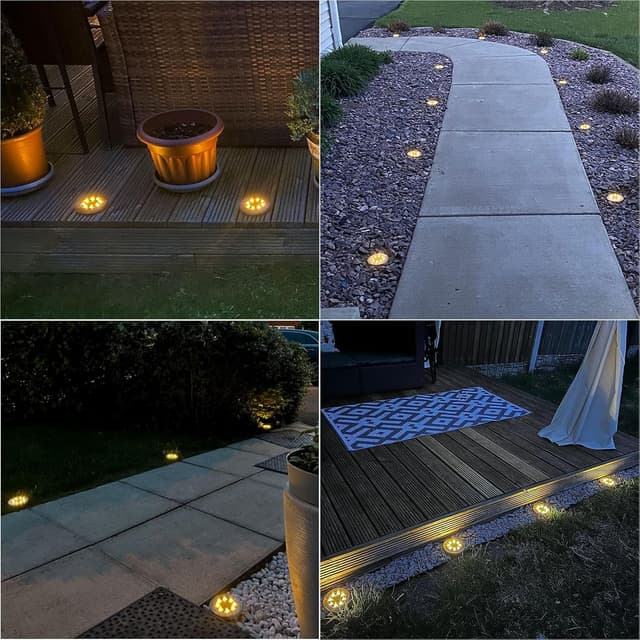 Thumbnail 5 de Luces Solares para el Suelo 8 paquetes