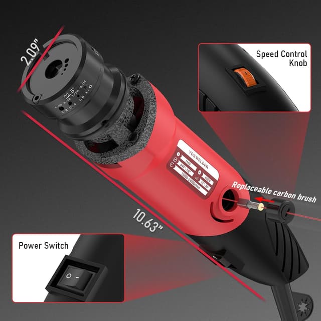 Thumbnail 6 de YESWELDER Tungsten Sharpener 3 angles 110V