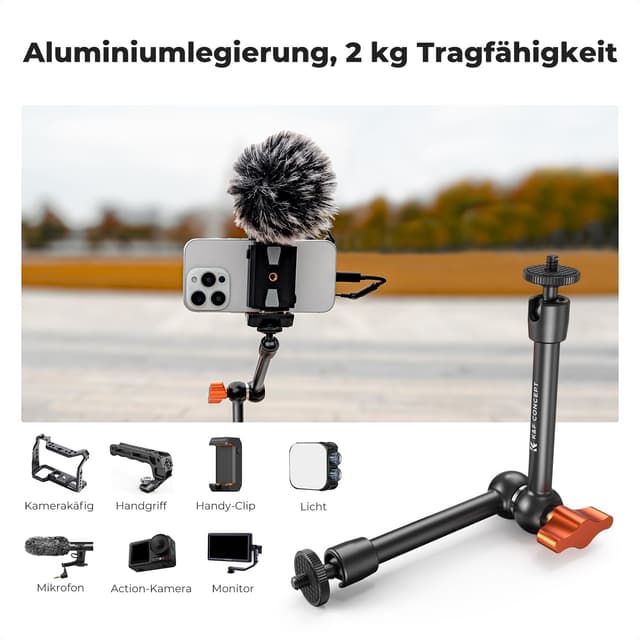 Detalle 2 de K&F Concept 9,8 Zoll Magic Arm Kamerahalterung
