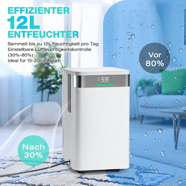 Thumbnail 1 de HAUSHOF Luftentfeuchter 12L/Tag