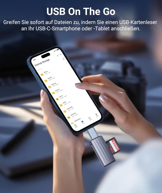 Detalle 1 de USB-OTG Adapter 2x USB-C auf USB 3.0