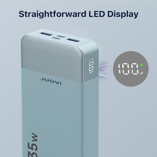 Detalle 2 de JUOVI J2651 power bank 35W 20000mAh