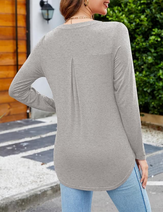 Thumbnail 4 de Beluring T-Shirt V-Ausschnitt Plissee Langarm