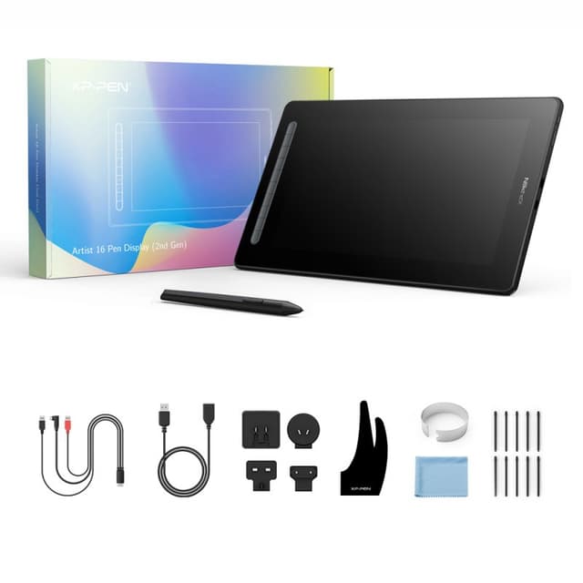 Detalle de XP-Pen Artist 16 (2ª generación) 15,4" FullHD IPS — pantalla gráfica rosa 🎨