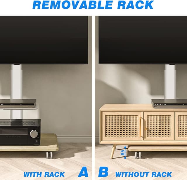 Detalle 1 de RFIVER TV Rollwagen für 35 kg, VESA 400x400