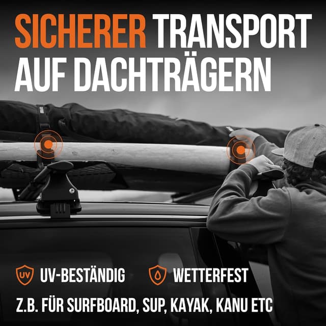 Detalle de CLIFORD Sicherheits-Spanngurt „Extra Breit“ 38 mm – Druckverteilender Zurrgurt nach EN12195-2