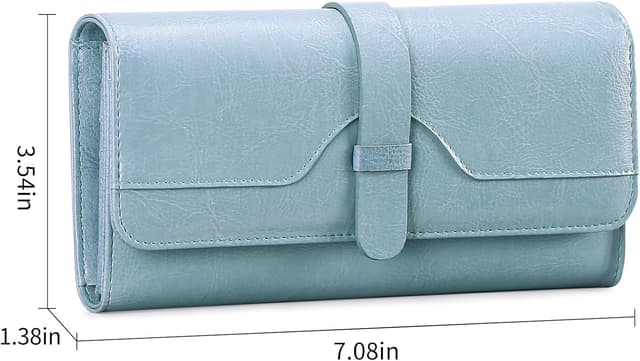 Thumbnail 4 de SENDEFN Portafoglio Donna Grande Blocco RFID 12 scomparti