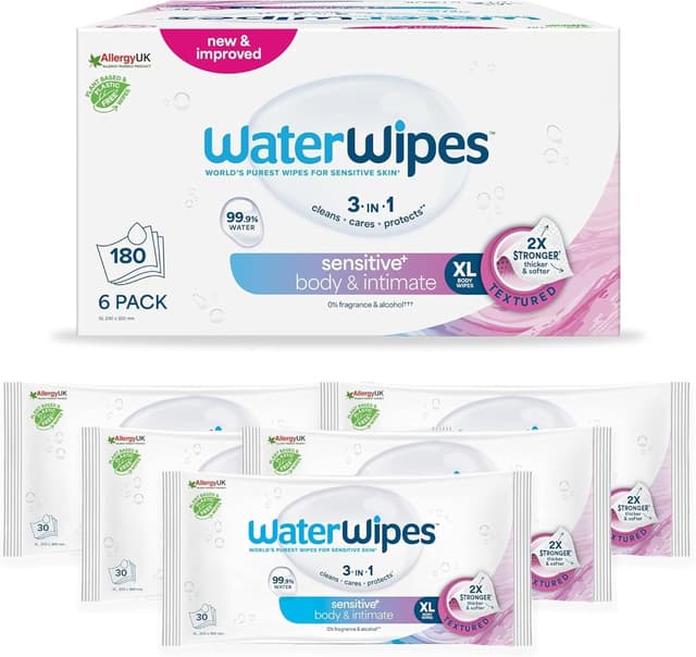 Detalle de WaterWipes Sensitive+ 180 Wipes
