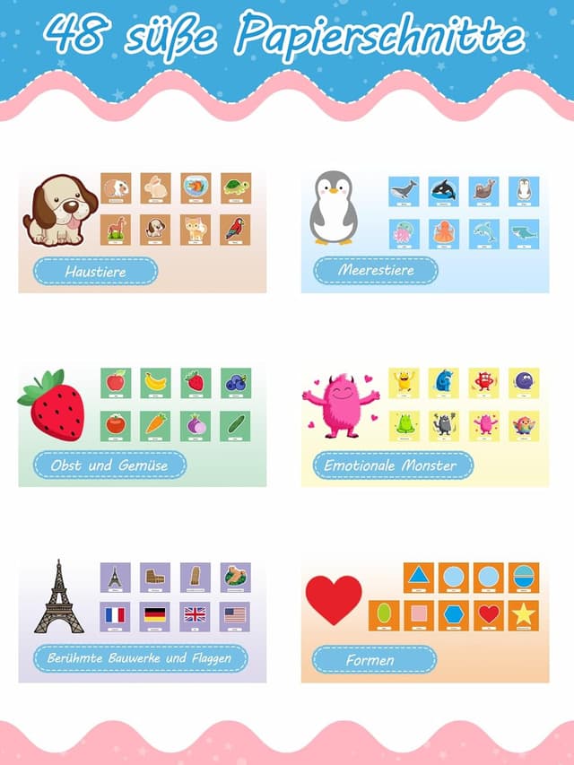 Detalle 2 de GutSache Kinderschere Set 48 Teile