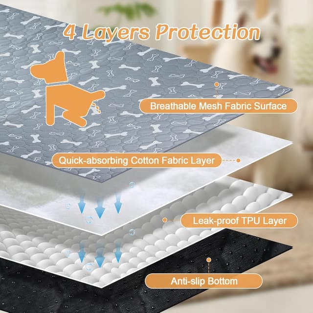 Thumbnail 1 de MIGHTYDUTY Washable Puppy Pads 2 Pack