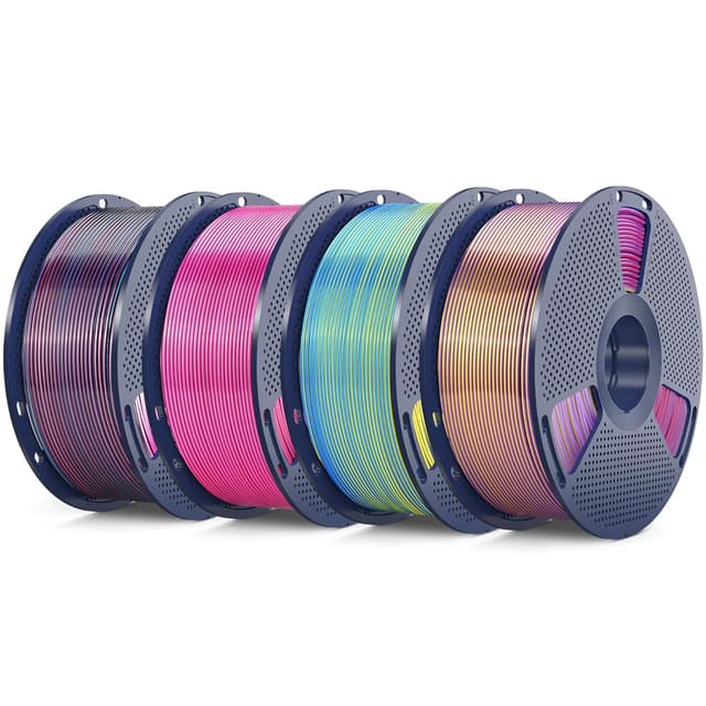 Detalle de SUNLU PLA+ Silk 4KG filament bundle