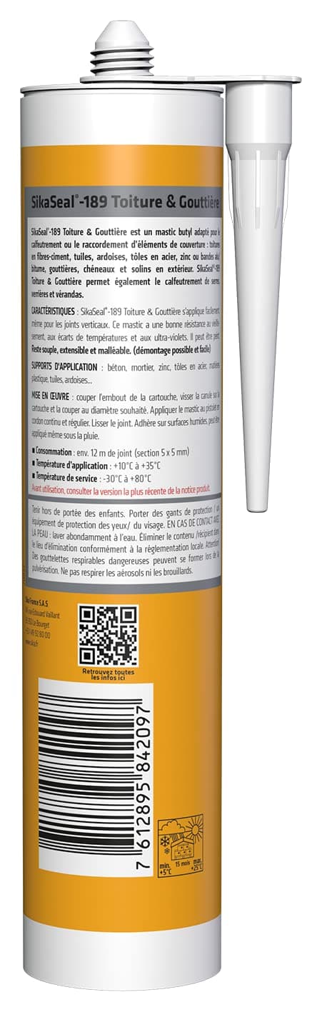 Detalle 2 de Sika SikaSeal-189 sigillante butilico 310 ml