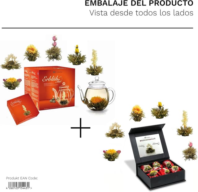 Thumbnail 1 de Creano Té Flowers Regalo con 12 Flores Magnéticas