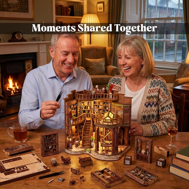 Thumbnail 4 de GLEAMUNO Dreamy Book Hall LED Book Nook Kit