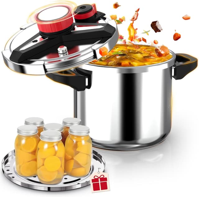 Detalle de 32 QT 18/8 Stainless Steel Pressure Cooker