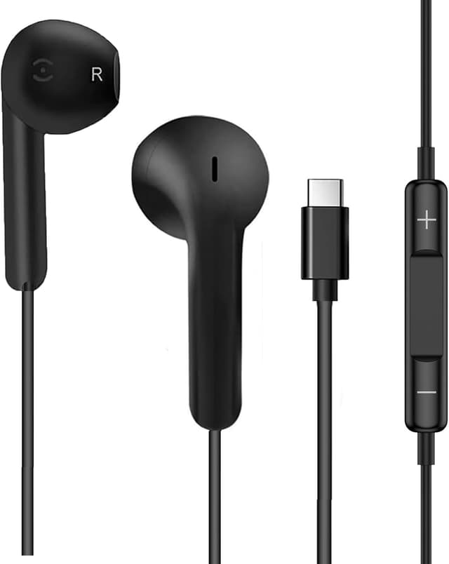 Detalle de USB-C wired earbuds for Hi-Fi audio