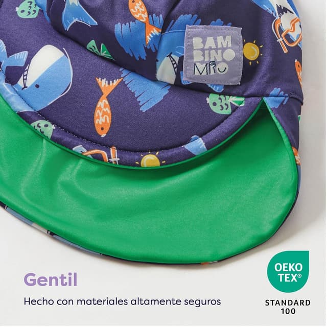 Detalle 2 de Bambino Mio Gorro de Natación Reversible con Protección UV ☀
