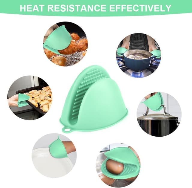 Thumbnail 5 de AUAUY Mini Manoplas de Silicona Resistentes al Calor 🌟