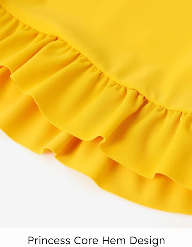 Detalle de PATPAT Costume Bambina 3 pezzi bikini (top, slip mare e gonna) 5–12 anni, 110–152 cm