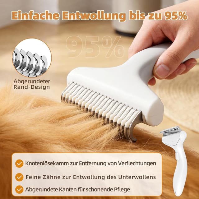 Detalle 1 de Dampf Katzenbürste 2-in-1 Set mit Nebel