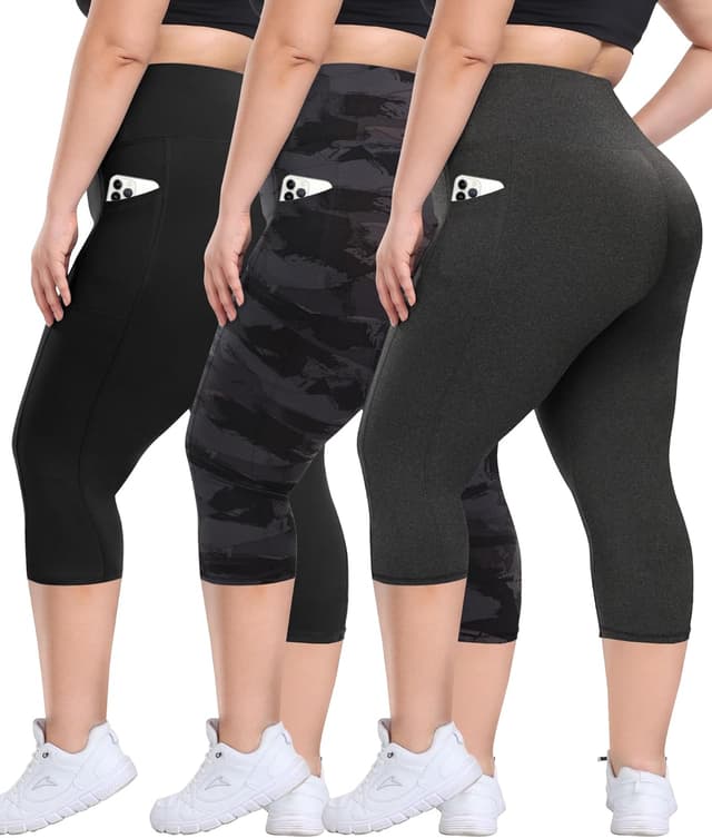 Thumbnail 6 de Syrinx 3 Pack Plus Size Leggings 4XL