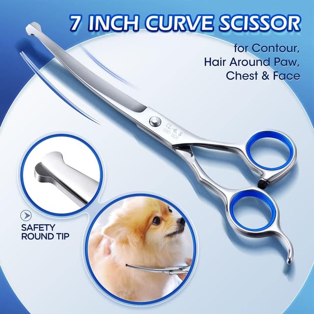 Detalle 1 de Gimars pet grooming scissors set