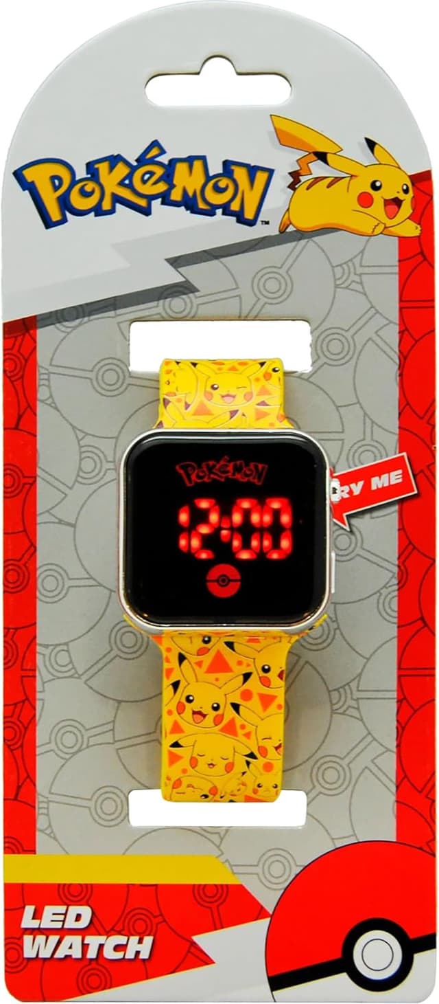 Detalle 2 de Nintendo Kids Euroswan Reloj LED Pokémon POK4320, multicolor