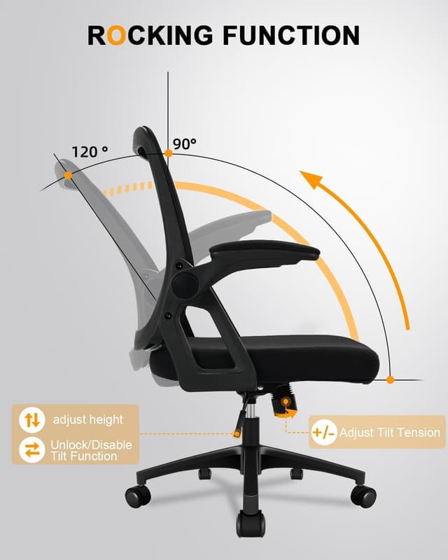 Detalle de Durrafy Ergonomic Office Chair with 90° arms