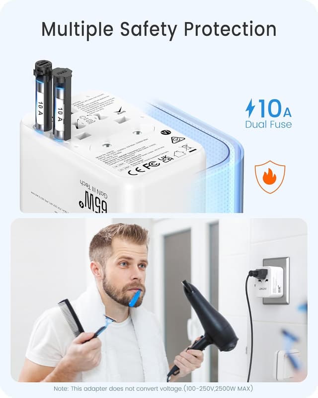 Thumbnail 6 de LENCENT Reiseadapter GaN3 65W