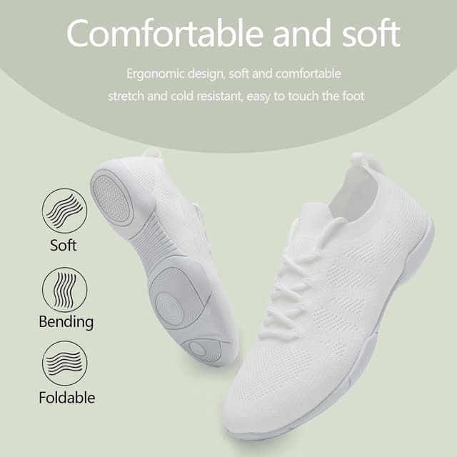 Detalle 2 de Kvwqoty Cheerleader Schuhe für Mädchen