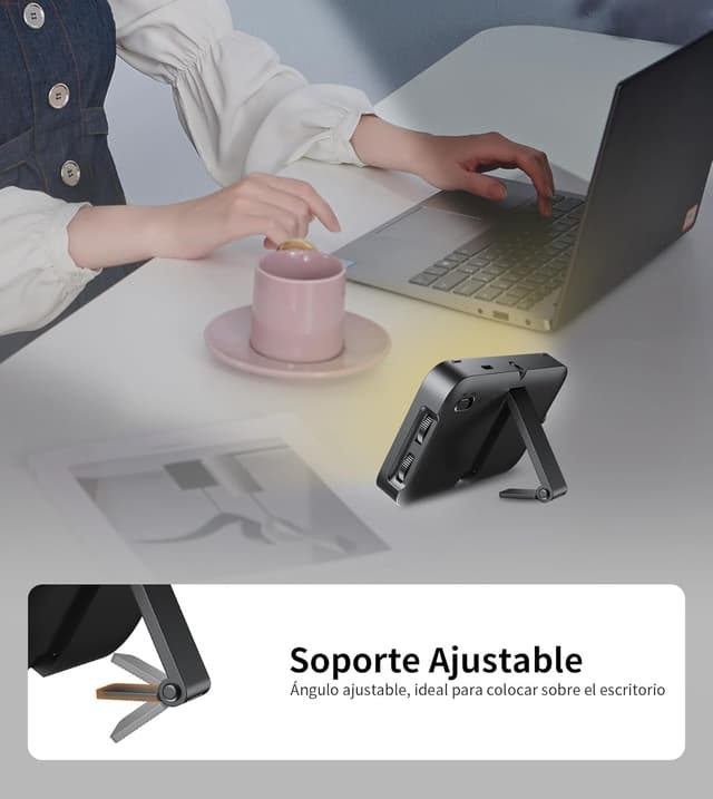 Thumbnail 4 de TONEOF Luz Móvil Recargable con Difusor y Soporte