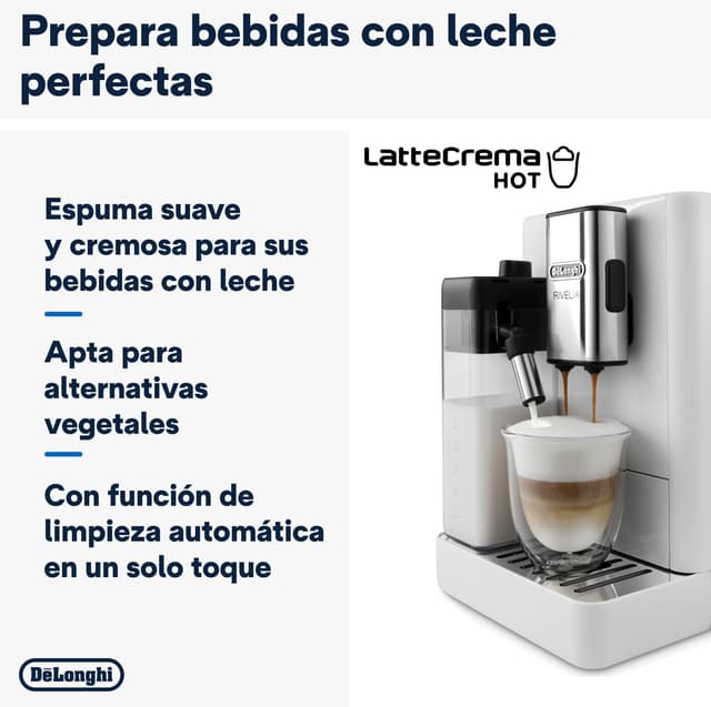 Thumbnail 4 de De'Longhi Rivelia EXAM440.55.W ☕ Cafetera Superautomática Compacta