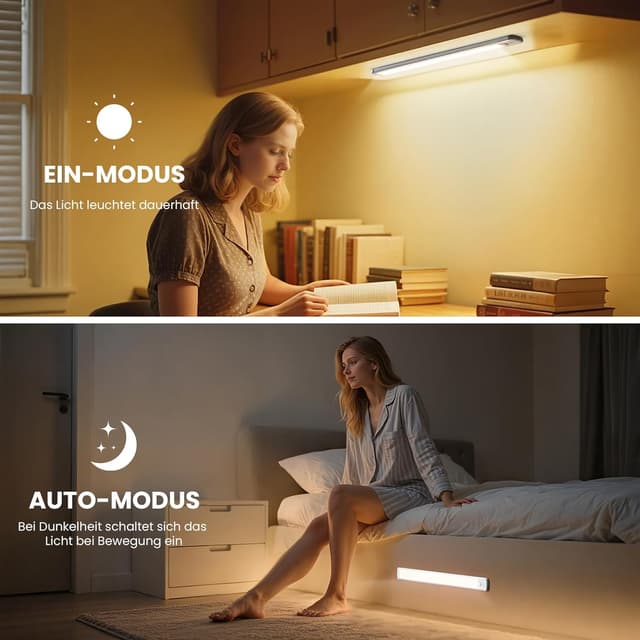 Detalle de TANSOOL+ Schrankbeleuchtung LED 21 cm mit Bewegungsmelder