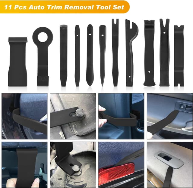 Detalle de GOOACC 19-Piece Trim Removal Tool Set for Car Panels, Clips & Fasteners (with Storage Bag)