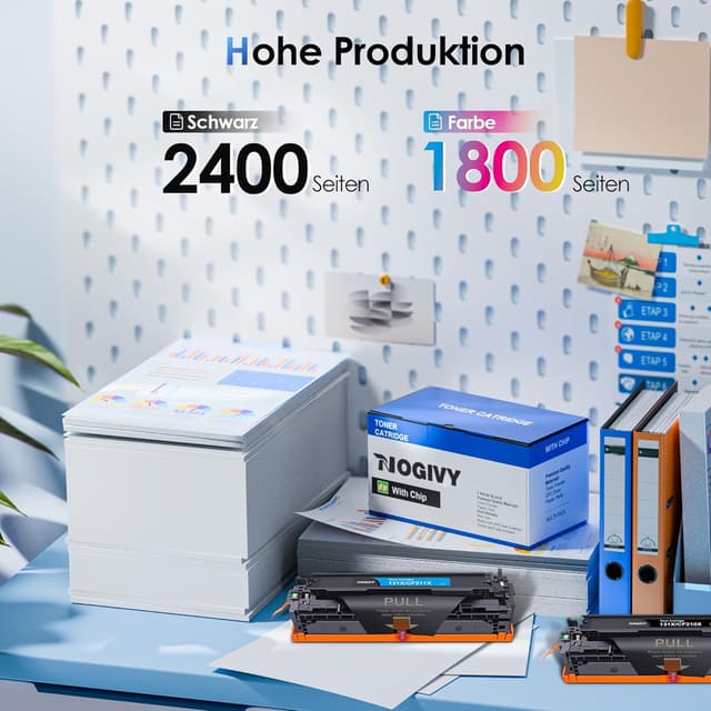 Detalle de NOGIVY 131X Tonerset 4er-Pack für HP Color