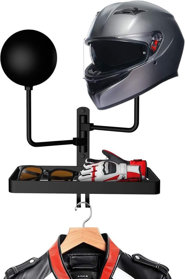 Imagen de Soporte de Pared para Cascos 180° 2 bolas en OfertitasTOP