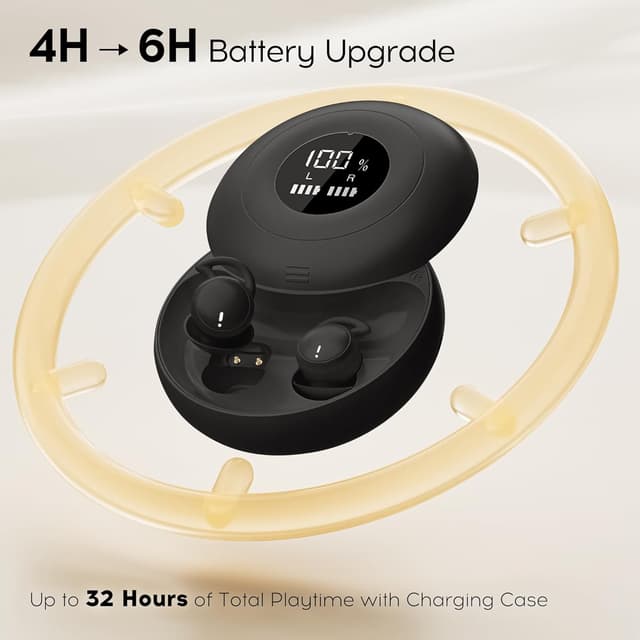 Detalle de sunvito Sleep Earbuds Bluetooth 5.4