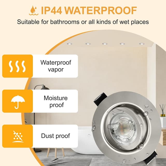 Thumbnail 5 de Aulaiyi LED Einbaustrahler 230V 5,5W 68mm